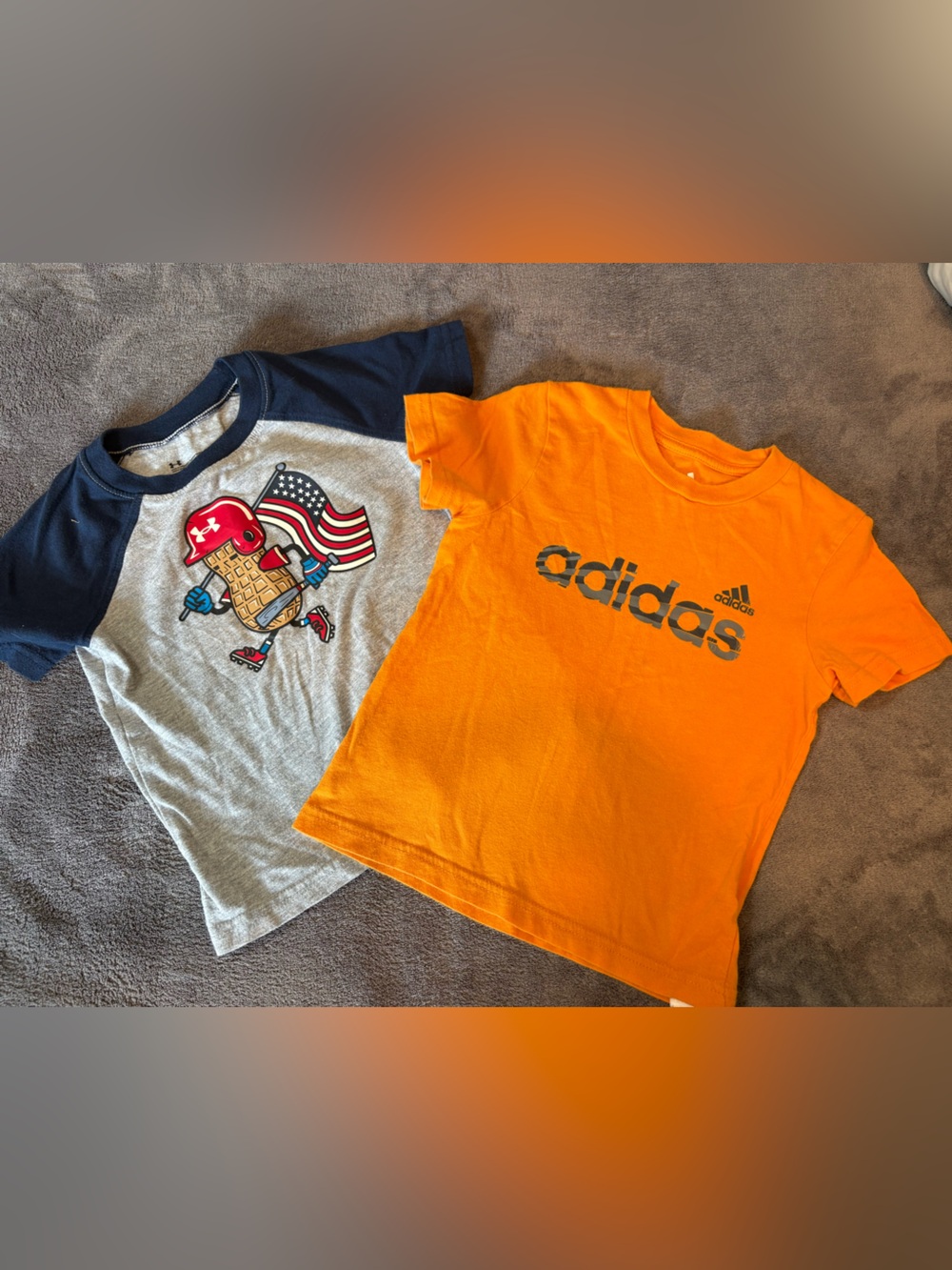 Under Armour and Adidas Kid’s Logo Tee